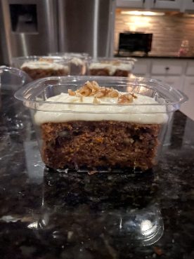 Carrot cake with cream cheese frosting
